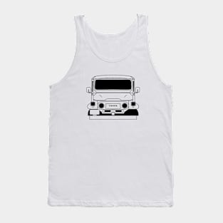 Toyota Land Cruiser FJ40 Black Outline Tank Top